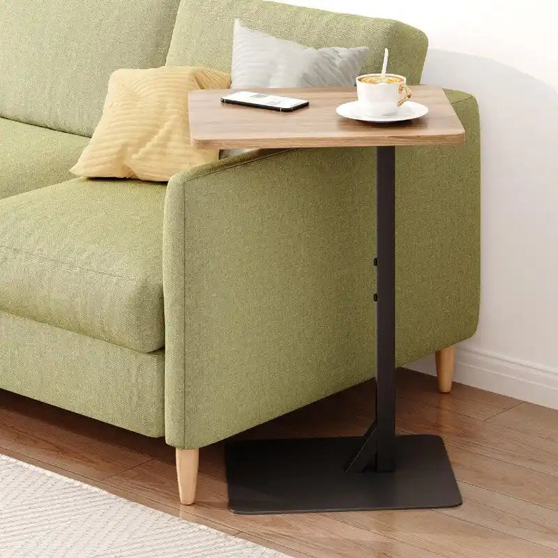 C Shaped End Table for Couch & Bedside - 15.7D x 11.8W x 23.6H