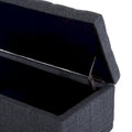 42-inch Fabric Tufted Storage Ottoman Bench