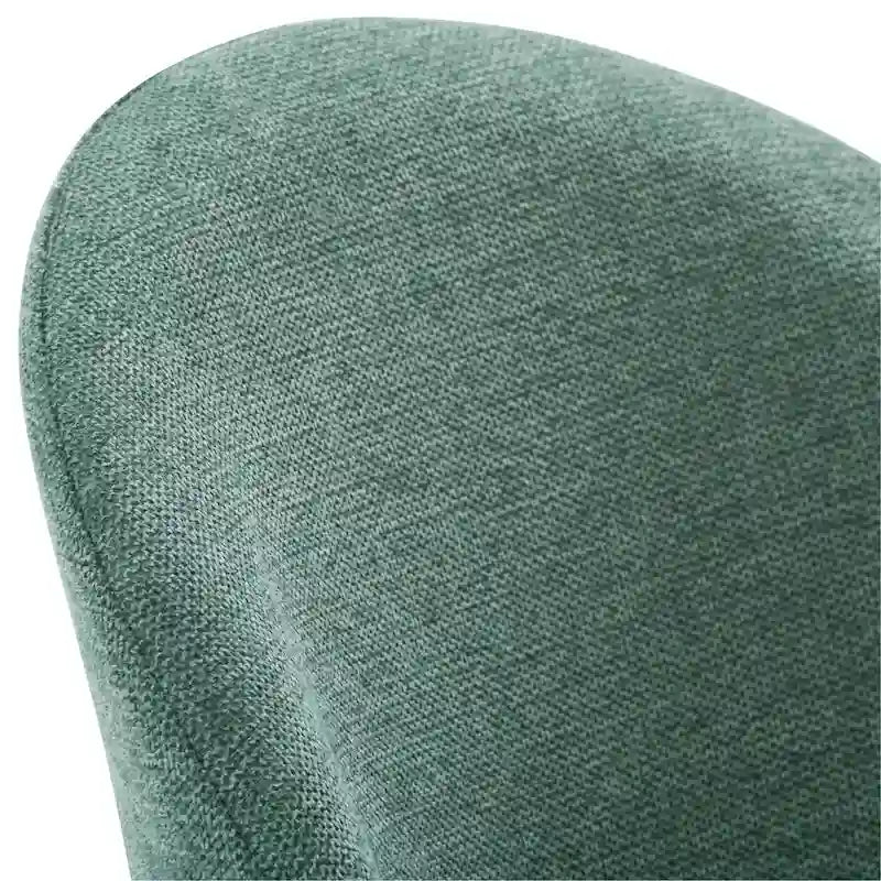 Upholstered Dining Chair With Black Legs, Set of 2