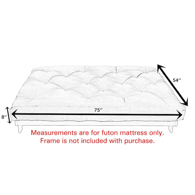 Full-size 8-inch Futon Mattress (Mattress Only)