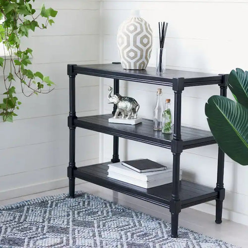 Console 3 étagères - 33,8 L x 13,8 P x 29,5 H - 34Lx14Px30H