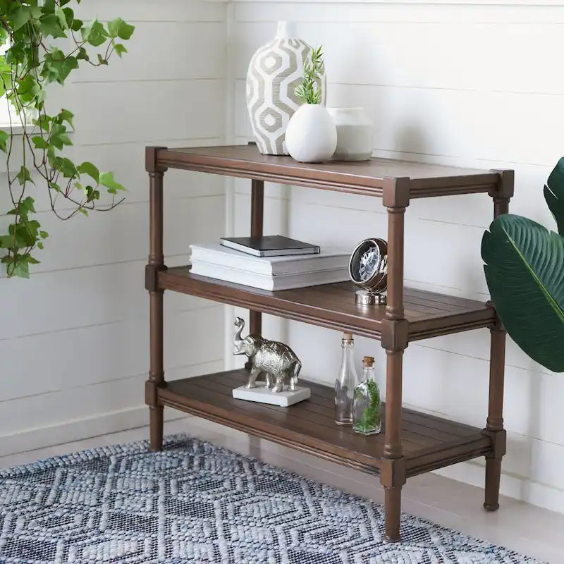 3-Shelf Console Table - 33.8 W x 13.8 L x 29.5 H - 34Wx14Dx30H