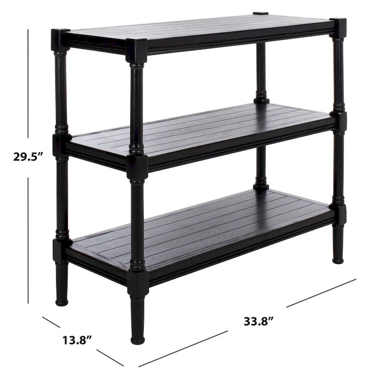 3-Shelf Console Table - 33.8 W x 13.8 L x 29.5 H - 34Wx14Dx30H