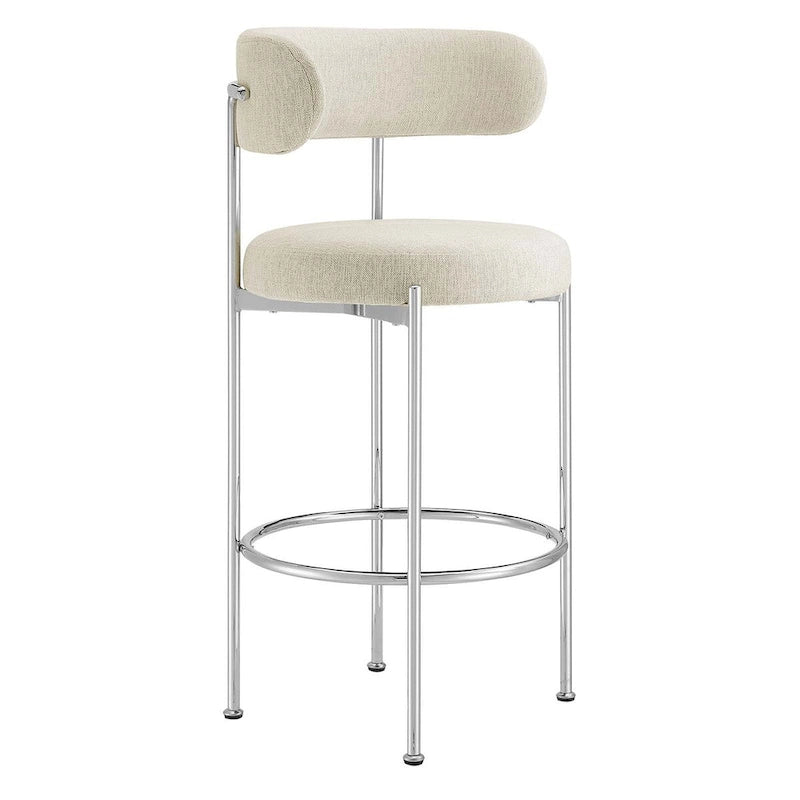 Fabric Bar Stools - Set of 2