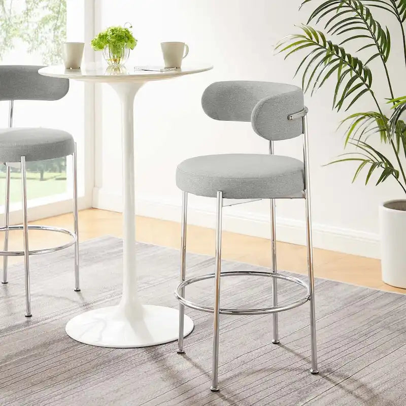 Fabric Bar Stools - Set of 2