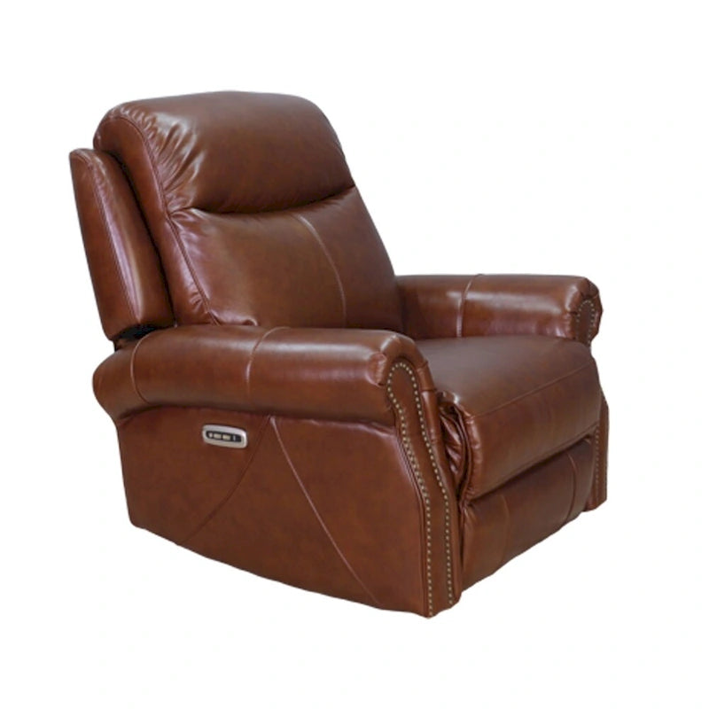 Zero Gravity Power Recline and Headrest Top Grain Leather Recliner