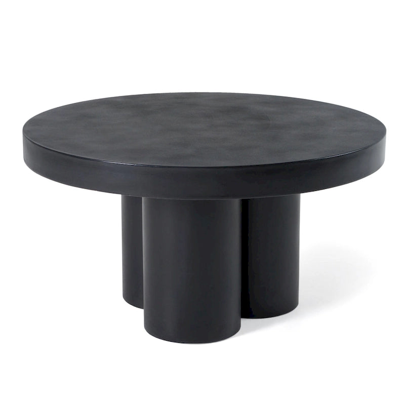 Modern Black Concrete Coffee Table
