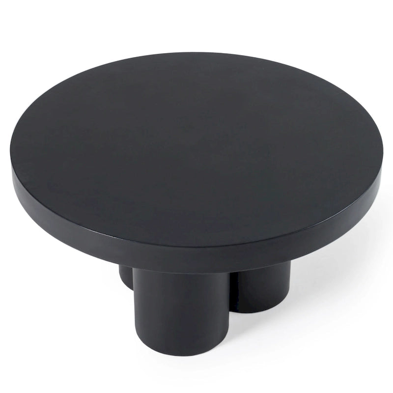 Modern Black Concrete Coffee Table