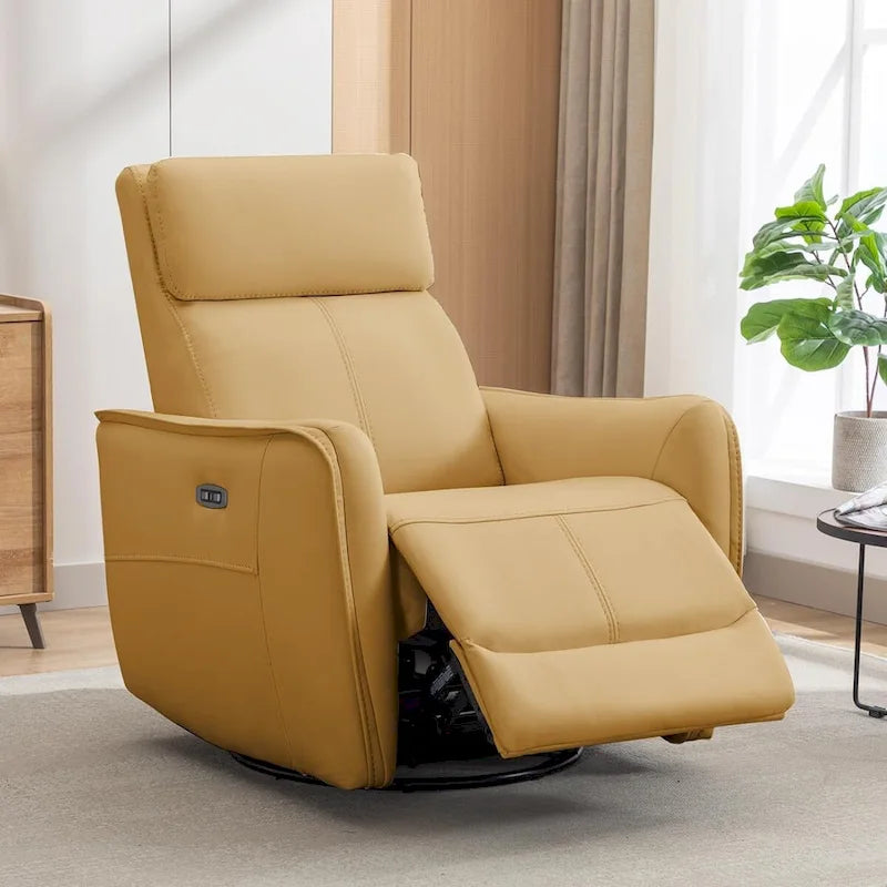 32.3 Wide Power Swivel Rocker Recliner Chairwith USB Ports