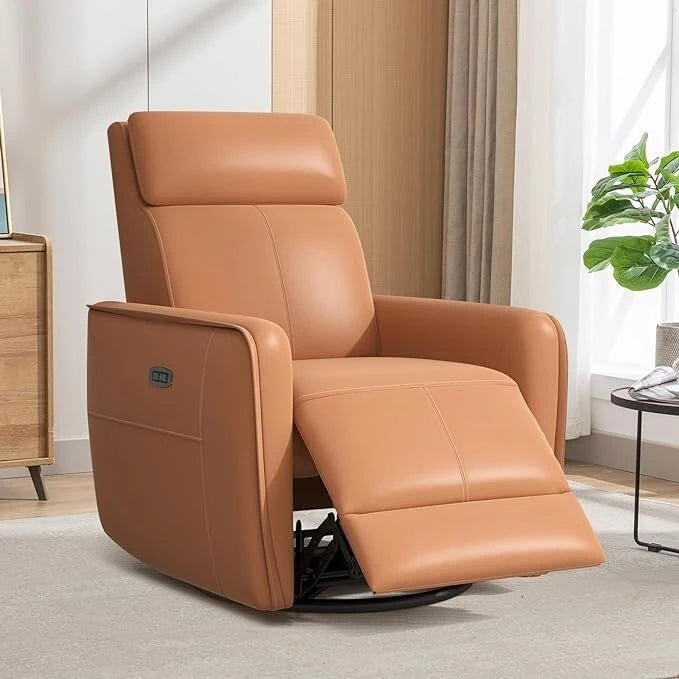 32.3 Wide Power Swivel Rocker Recliner Chairwith USB Ports