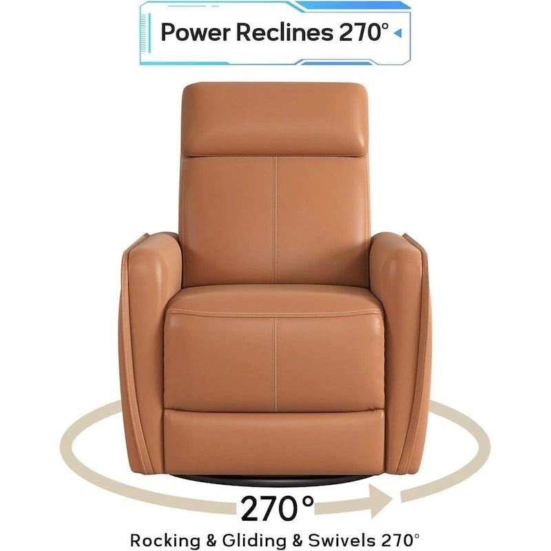 32.3 Wide Power Swivel Rocker Recliner Chairwith USB Ports