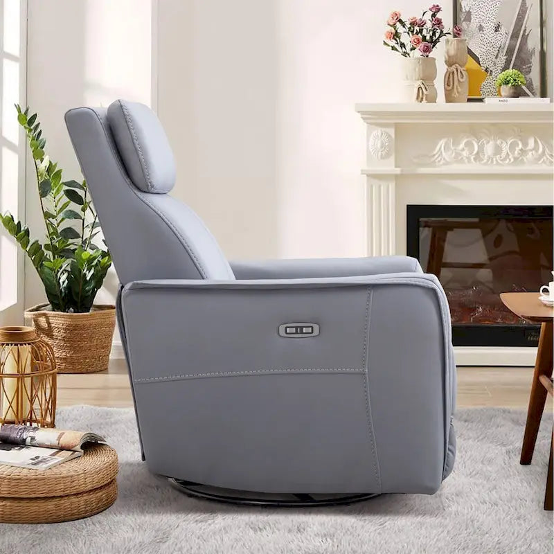 32.3 Wide Power Swivel Rocker Recliner Chairwith USB Ports