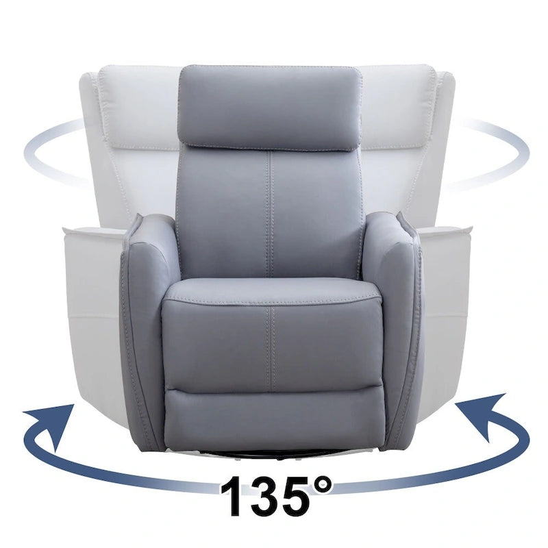 32.3 Wide Power Swivel Rocker Recliner Chairwith USB Ports