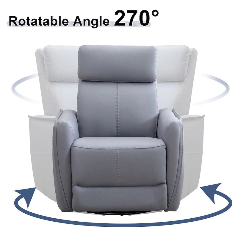 32.3 Wide Power Swivel Rocker Recliner Chairwith USB Ports
