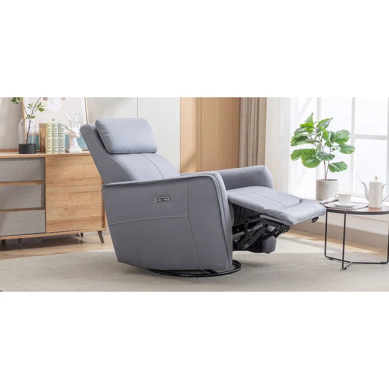 32.3 Wide Power Swivel Rocker Recliner Chairwith USB Ports
