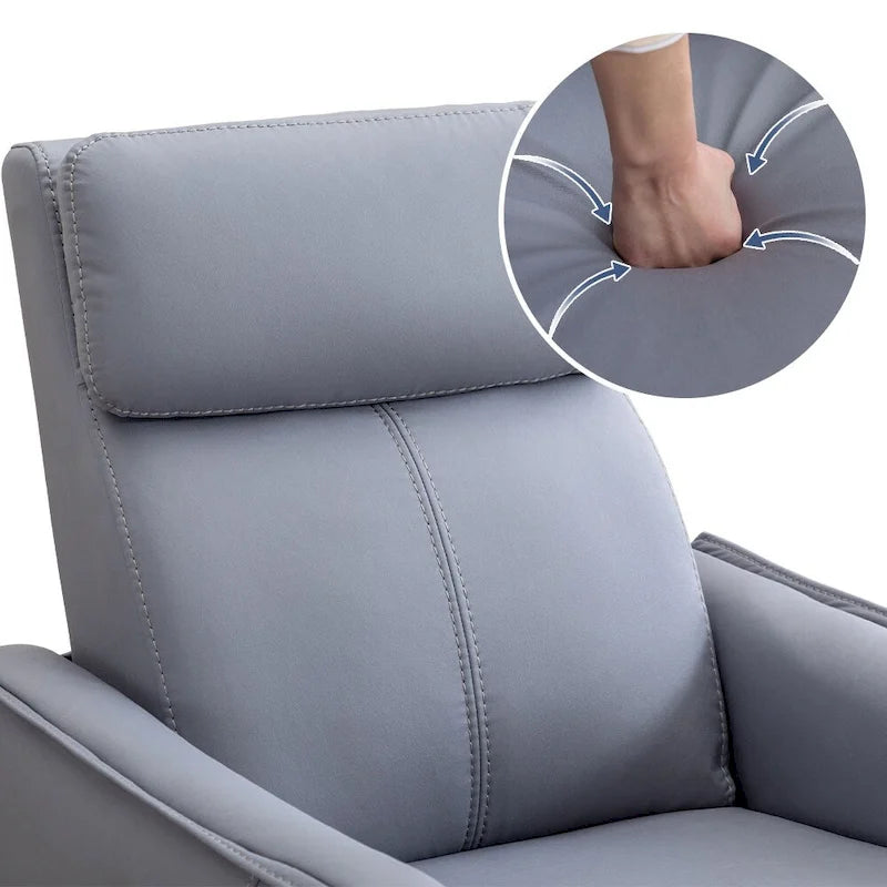32.3 Wide Power Swivel Rocker Recliner Chairwith USB Ports