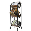 3 Tier Vinyl Record Storage Rack - 14.2D x 16.1W x 50H